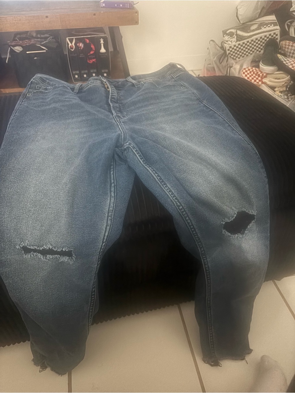 Old Navy Light Blue Ripped Skinny  Jeans